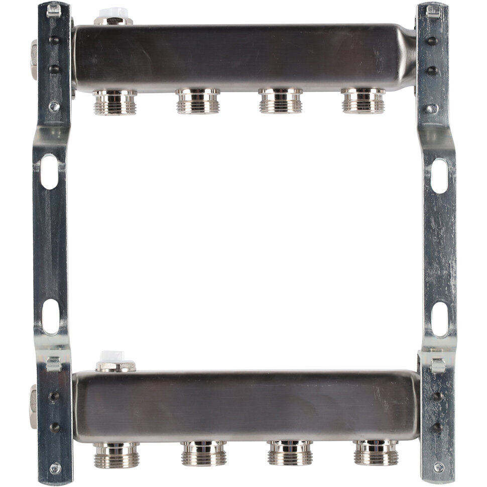 ROMMER RMS-4401-000004 ROMMER Коллектор из нержавеющей стали для радиаторной разводки 4 вых.