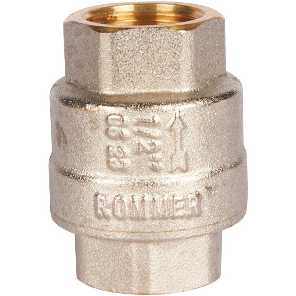 ROMMER RVC-0002-000015 ROMMER 1/2  Клапан обратный пружинный муфтовый с пластиковым седлом