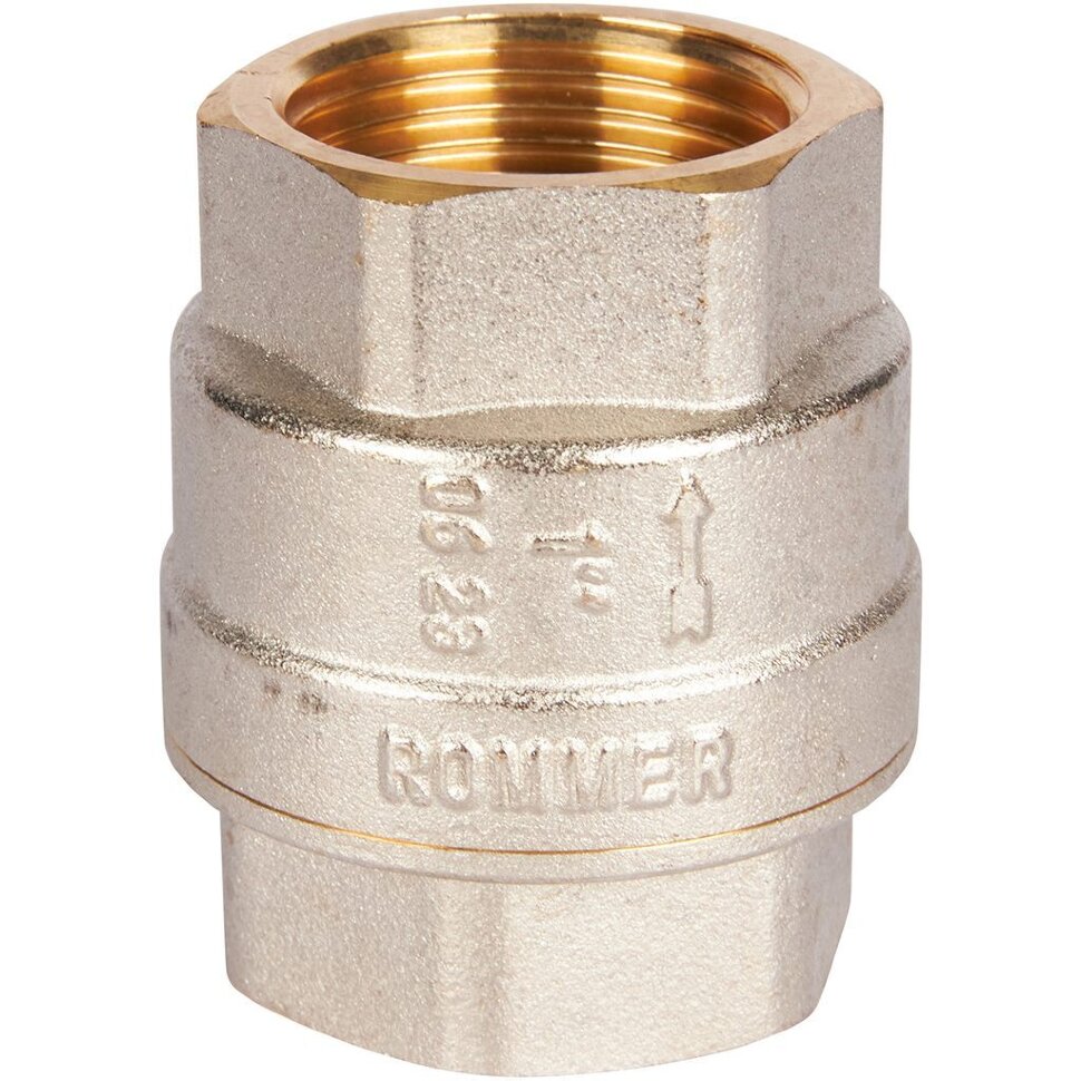 ROMMER RVC-0002-000025 ROMMER 1  Клапан обратный пружинный муфтовый с пластиковым седлом