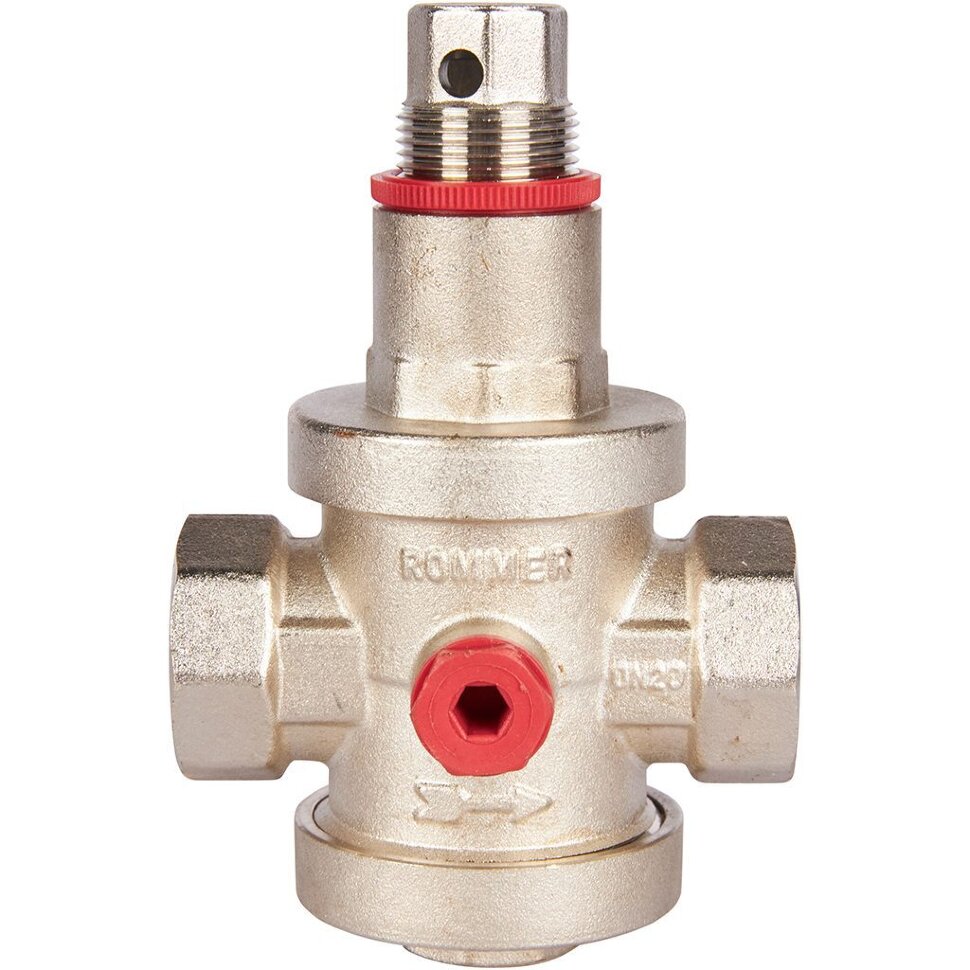 ROMMER RVS-0008-000020 ROMMER Редуктор давления PN25 вн/вн 3/4  с выходом под манометр