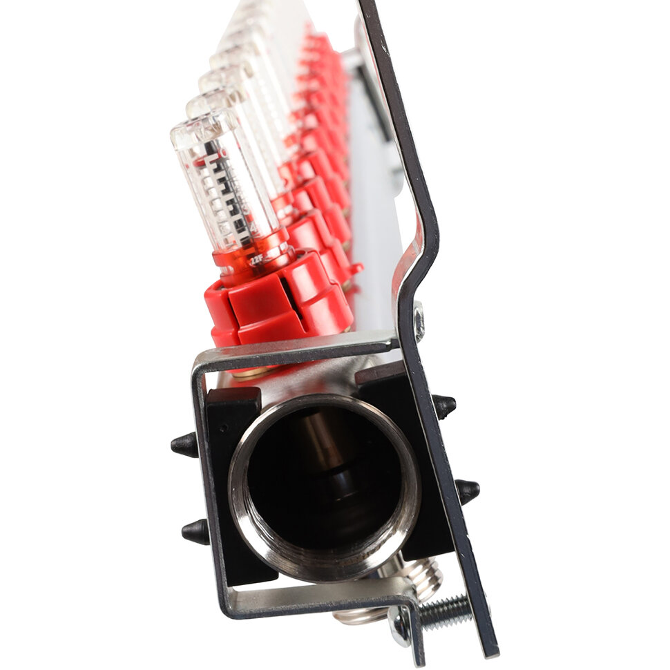 ROMMER RMS-1200-000011 ROMMER Коллектор из нержавеющей стали с расходомерами 11 вых.
