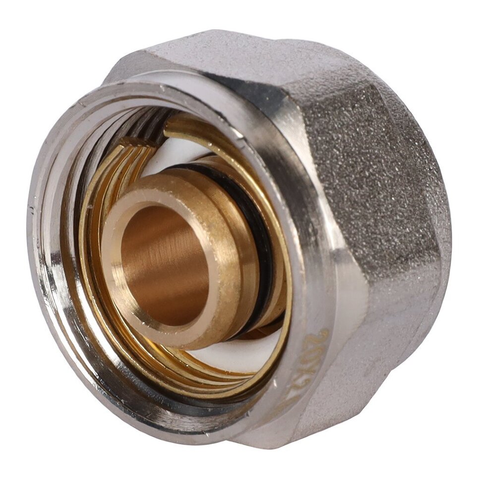 ROMMER Фитинг компрессионный евроконус для труб PEX-AL-PEXc 20х2,9х3/4