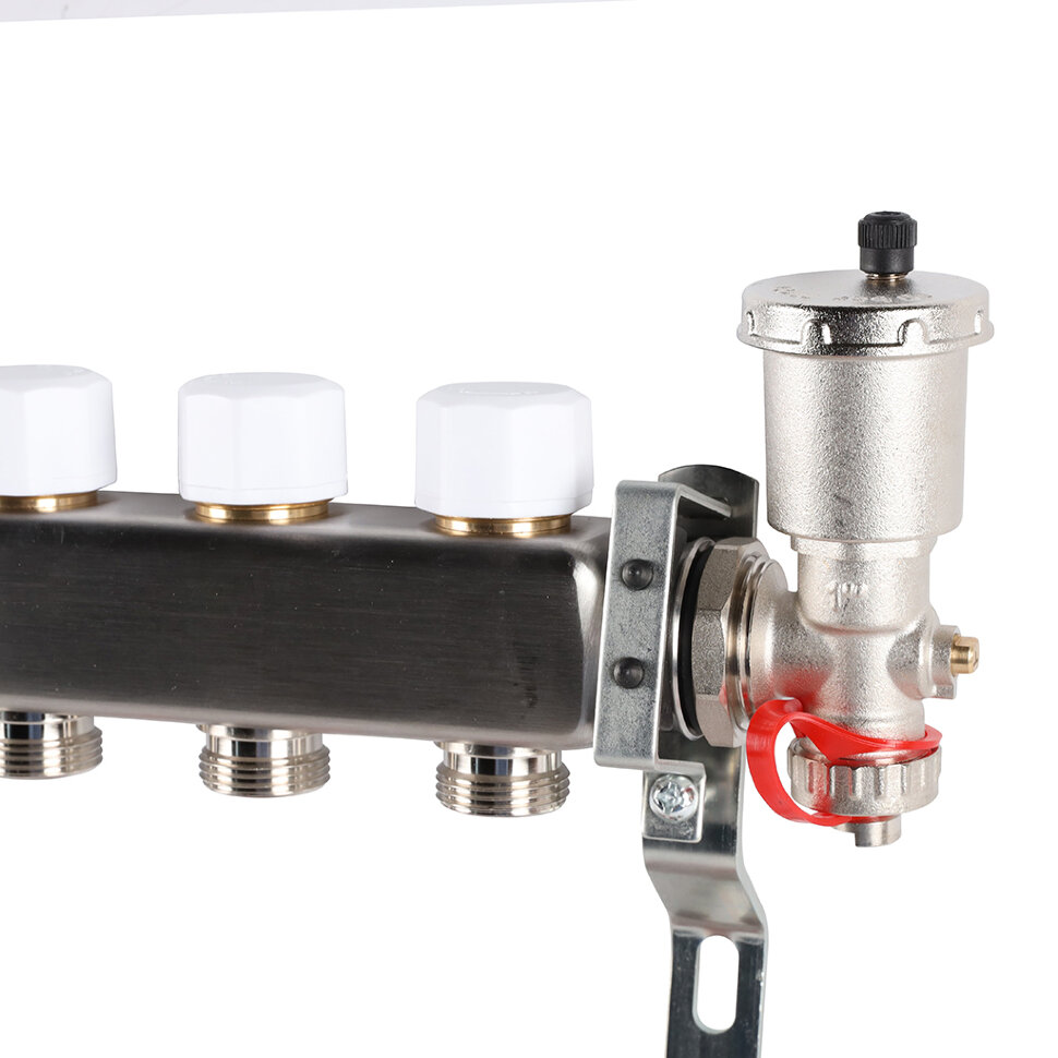 ROMMER RMS-1210-000009 ROMMER Коллектор из нержавеющей стали в сборе с расходомерами 9 вых.